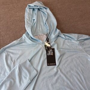 NWT FA Merch Repreve Men's‎ Blue Hoodie Size Large Golf